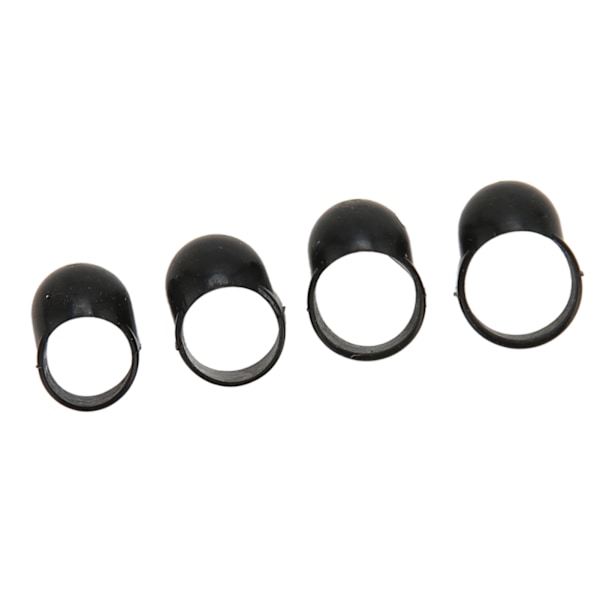4 stk Tungetromme Fingerplukker i forskjellige størrelser Perfekt passform Plastsement Handpan Fingerskydd for slagverk