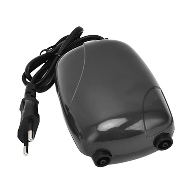 Akvarieluftpumpe Fish Tank Mini oksygenpumpe Dobbelt uttak med backventilrør EU 220V
