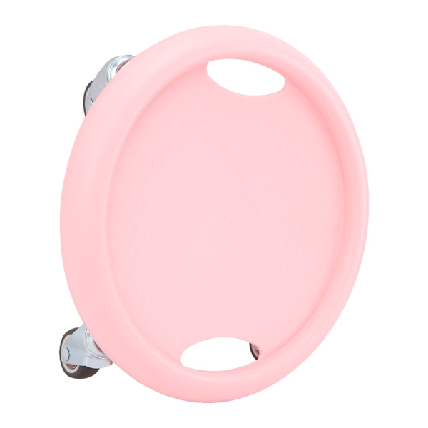 Abdominal Træningsbræt med Ruller 4 Hjul 360 Grader Drejelig Stille Høj Belastning Bærende Glide Abdominal Plade Pink