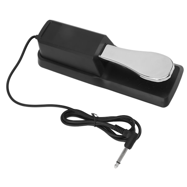 Sustain Pedal Metall Universal Piano Keyboard Support Instrument Tillbehör Silver
