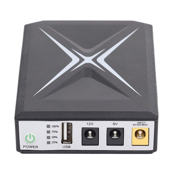 Mini UPS batteribackup 10400mAh uafbrudt strømforsyning til sikkerhedskamera router WiFi