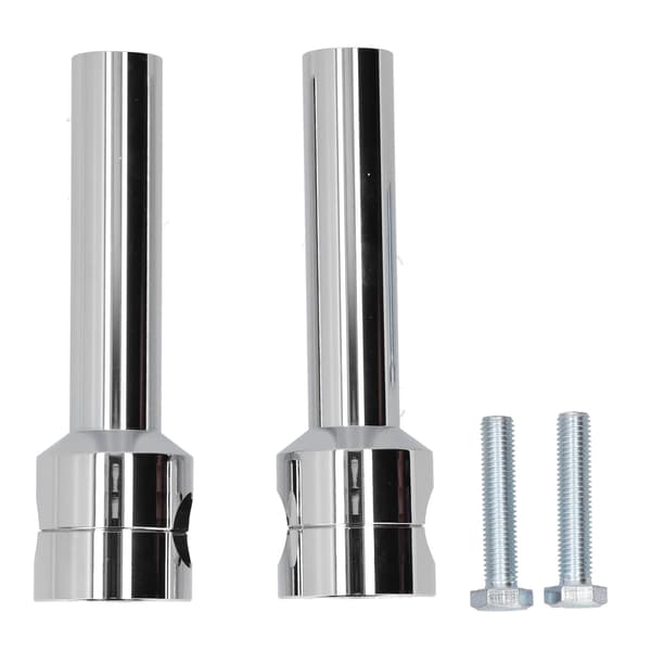 【NX】Runde styrefeste Clamp Risers Adapter Universal Kompatibel med 22 mm motorsykkelstang Diameter Krom