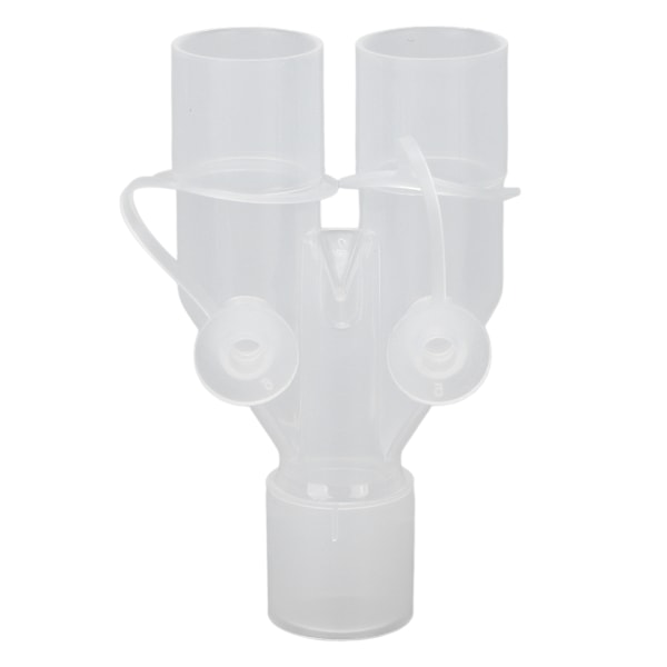 Genanvendelig slangeadapter til respirator 15 mm til 22 mm Y-formet adapter til iltslange i plast