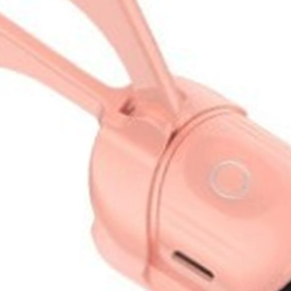 Uppvärmda ögonfransböjare 2 temperaturkontroller USB-laddning 30 sekunder Värmeplast Bärbar fransböjare för hem rosa