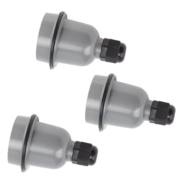 3 stk E27 Lampeholder Vanntett God Varmeisolasjon Anti-smeltende Keramisk E27 Lysfatning