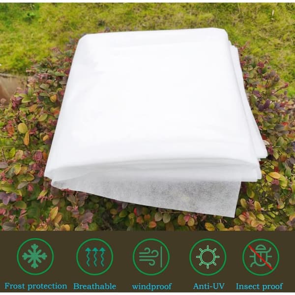 Vinterskydd för växter 40g/m², 3 x 6 m vinterskydd för växter, non-woven vinterskyddsduk för vinterväxter, vinterrulle för att skydda växter