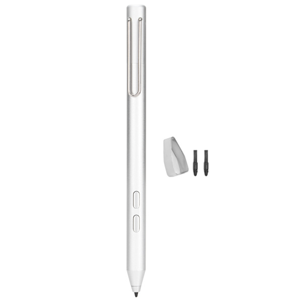Stylus Pen Følsom Respons Liten Bærbar Pålitelig Berøringspenn for Tablet PC Bærbare Datamaskiner Sølv