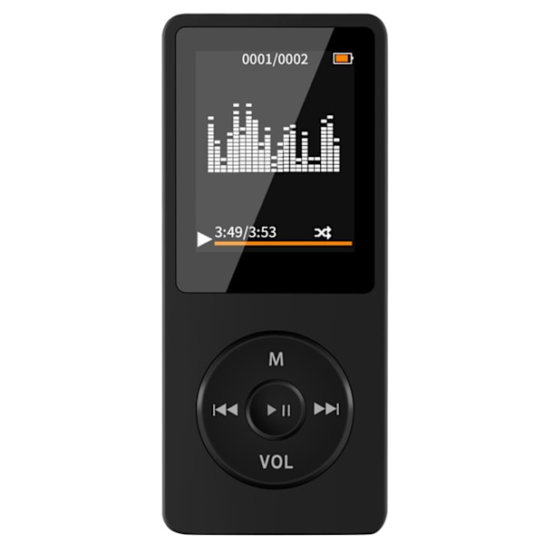 MP4-spelare Multifunktion Snyggt kompakt stereoljud Bluetooth-musikspelare för löpning Gå Studerande Möte