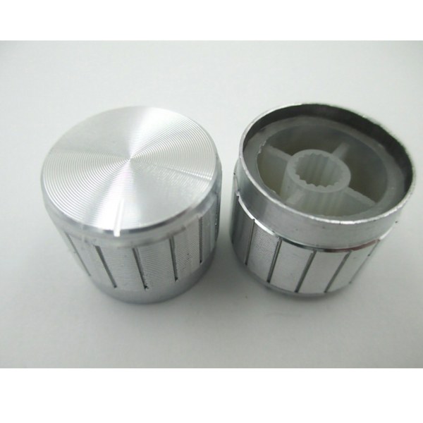 Switch Knap Potentiometer Lås Aluminiumlegering Lyd Roterende Volumenkontrol Gulvlampe Knap Hvid