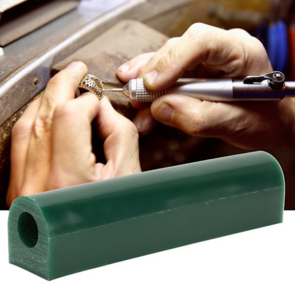 Vax Ring Tube Mögel Grön Slät Hög kvalitet Carving Smycken gör Processing Tool
