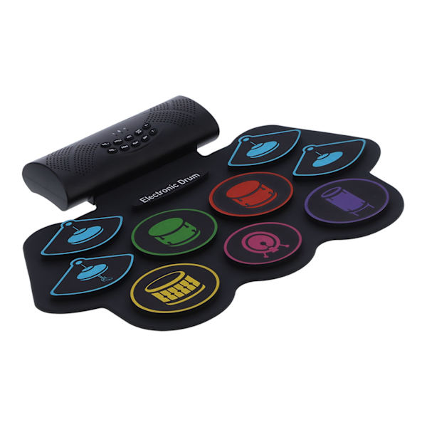 Elektroniskt trummatta set Bluetooth MIDI hopfällbart kit med batterihögtalare 100‑240V MD862MEU-kontakt