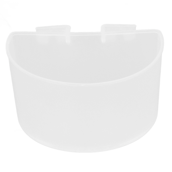 20 st Fågelmatskål Plast Papegoja Vattenmatningskopp Fågelburmatare Trough Set Kit Vit 9s6cm / 3.54x2.36in