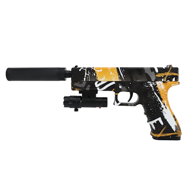 Gel Ball Splatter Blaster Automatisk elektrisk vannkuleleke for alder 14 og oppover Graffiti Gul Ti tusen vannkuler