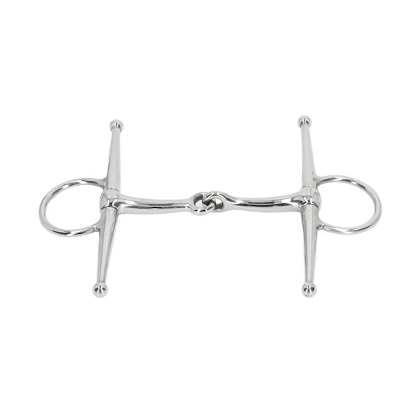Full Cheek Heste Snaffle Bid Rostfrit Stål Ring Farm Jointed Bits til 125 mm Hestemund
