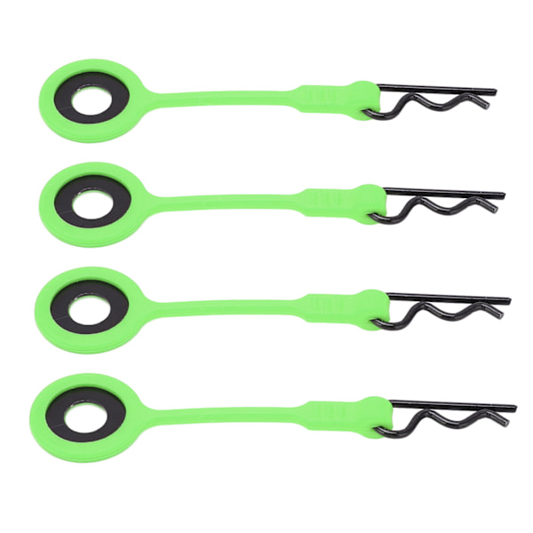 4 kpl RC-karossankiinnitteitä Pins RC-auton kori kiinnikkeet Pidikkeet Silikon Metalli Universaali 1/10 malli CarGreen