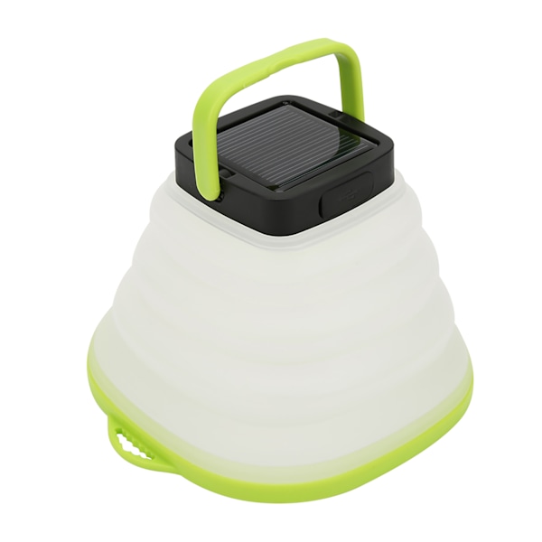Inomhus natt LED-lampa Utomhuscamping Flexibel IP65 solenergi 3 nivås dimmer ljusgrön ram