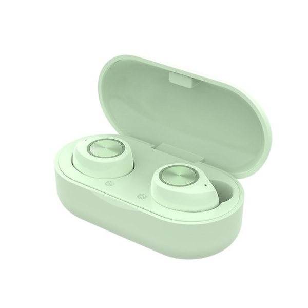 Bluetooth 5.0 hovedtelefoner med opladningsetui Stereo IPX7 Vandtæt Green