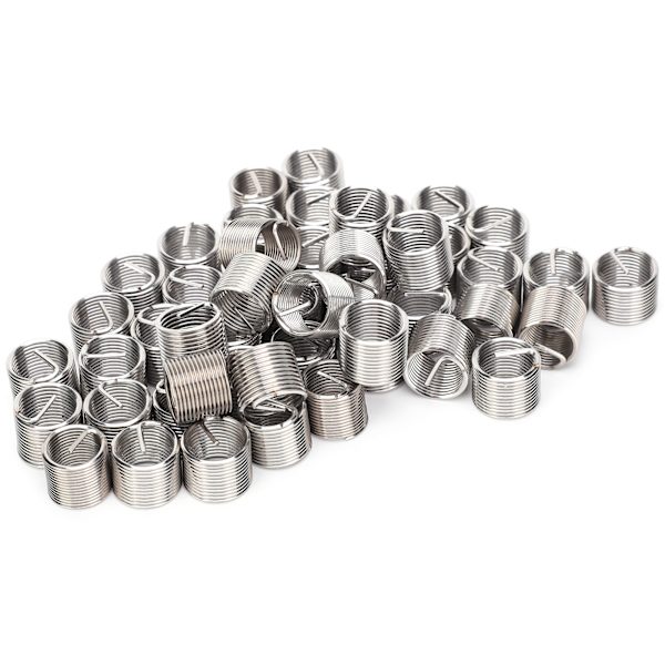 50 stk gjengeinnsatser hane hunn reduksjonsmutter reparasjonsverktøy rustfritt stål festeelement M10x1x1.5D