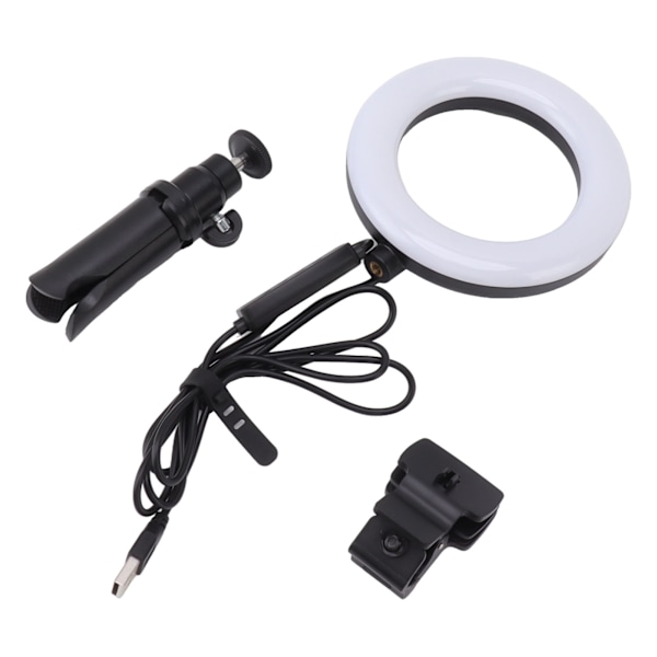 Selfie Ring Light LED Soft Light 5 Fargetemperatur Fylllys med Klips for Livestreaming