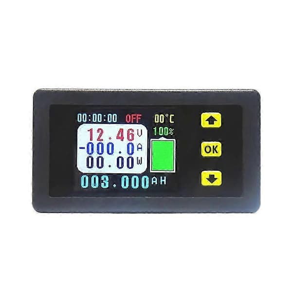 VA7510S Digital spennings- og strømmåler Black