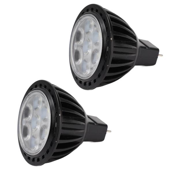 2st 7W MR16 LED-lampa Energisparande spotlight med låg strömförbrukning 7LED-lampbyte 110‑240V varmt ljus