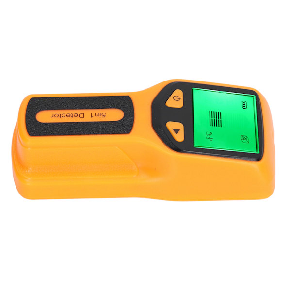 Stud Finder väggskannersensor 5 i 1 detektor HD LCD-skärm för trä AC tråd mittkant gul