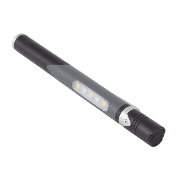 Kynä Taskulamppu USB Lataus 3 Valonlähdettä LED-siru Clip-suunnittelu Erittäin Käytännöllinen Kynä Valo Taskulamppu Korjaukseen Sairaalaan Musta