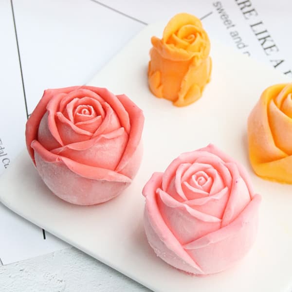 6-hulls Rose Mousse Kakeform Feriefest DIY Håndsåpe Sjokolade Bakeform