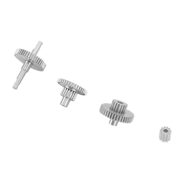 RC Crawler Gear Set Rostfritt stål Enkel installation Lätt Precise RC Transmission Gear för Traxxas TRX4M 1/18 Crawler 16.6:1