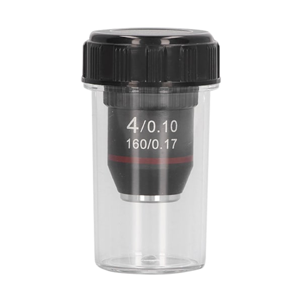 Achromatic Microscope Objective 4X High Magnification Lins 20,2 mm Interface Thread Standard RMS