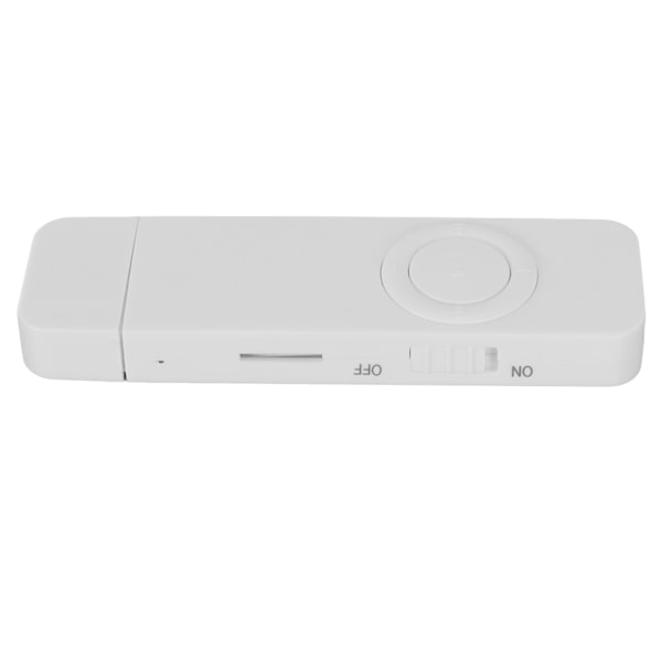 MP3-afspiller med 8 GB hukommelse, udvidelig til 64 GB via USB-flashdrev, OTG-support, HiFi-lyd uden tab, slank og bærbar, hvid