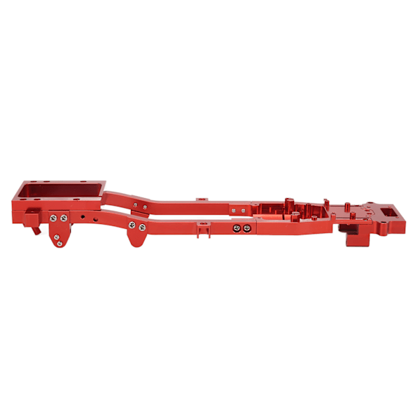 RC Bil Metall Kropp Chassis Ramme Bjelke Fjernkontroll Bil Oppgraderingstilbehør for WPL D12 Rød