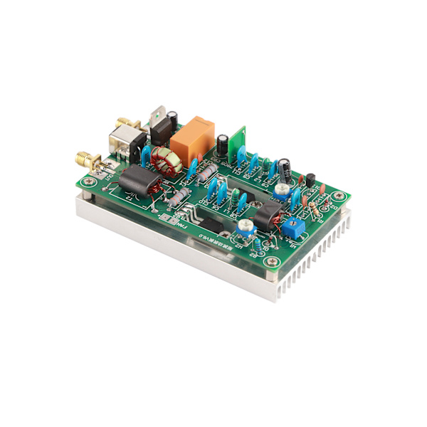 Kortbølgeeffektforstærkermodul Aluminiumlegering automatisk afbryder 30W effektforstærkerkort DC 12‑13,8V