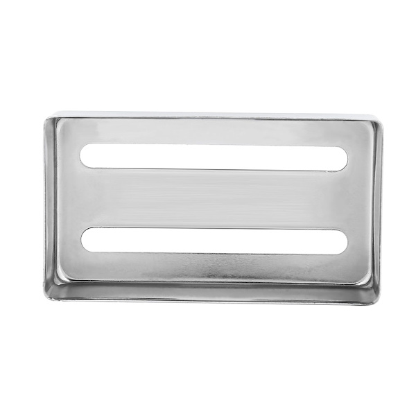Två spår metall gitarr pickup väska Mässing Humbucker skydd för elgitarrer Silver