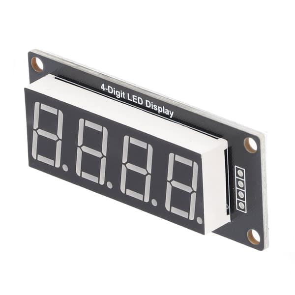【NX】4 stk LED-segment digital skjermmodul 4 biter 7 segment PCB klokkemodul 0,56 tommer MRA172E Gul