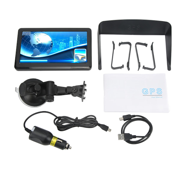 Universal 7 tuuman auton GPS-navigaattori HD-kosketusnäyttö, rekkiasennus