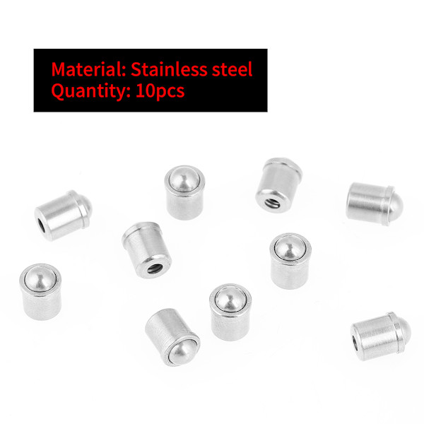 10 stk 304 rustfritt stål Push Fit Kulefjær stempel 6*7mm Kropp Tilbehør Sett Verktøysett