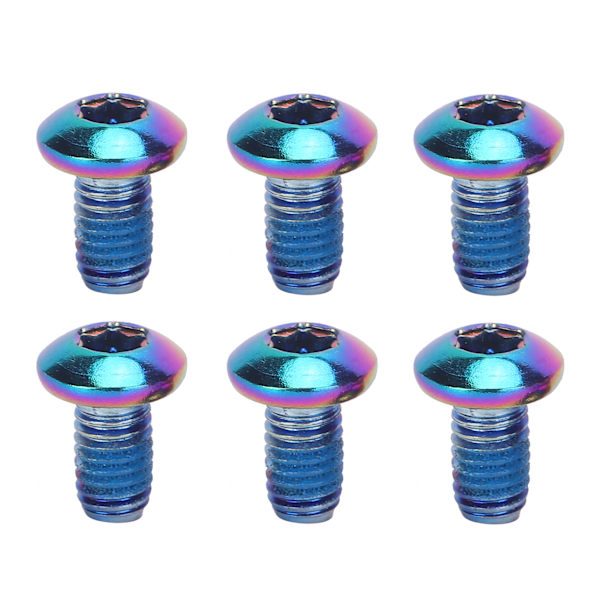 M5x10mm Maastopyörän jarrulevy titaniteräskruuvi Pyörä Universal T25 pääpultit Värikkäät