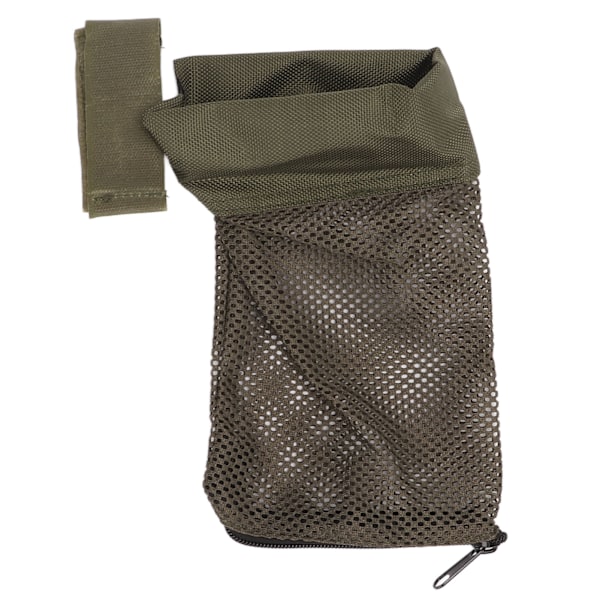 Patronfanger Jern Nylon Messing Quick Release Shell Vattert Mesh med Glidelås for jaktskyting OD Grønn