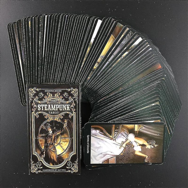 2020 Nyt The Steampunk Tarot borddæk brætspilskort til familiefest Spillespil78 stk Tt51