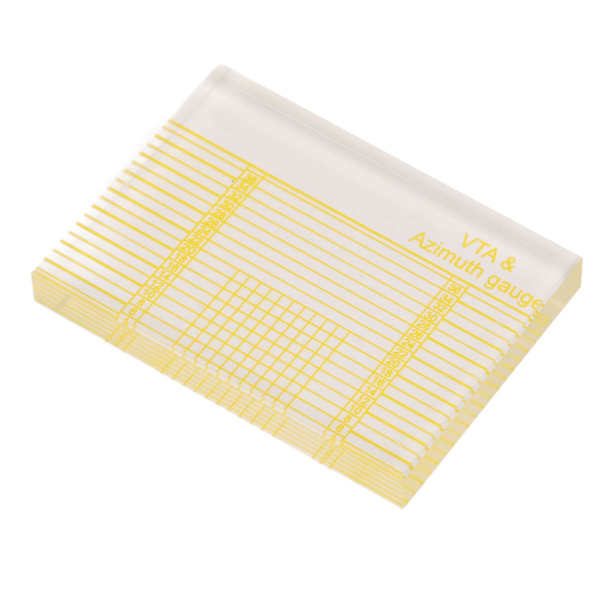 Azimuth Linjal Klartryckt Transparent Akryl Skivspelare Tonarm VTA Cartridge Azimuth Linjal