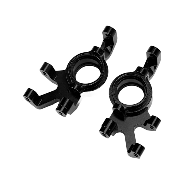 2 Sæt RC Aluminium Forreste Styrehub Styreknogleblokke til Traxxas 1/5 RC Bil Opgraderingsdele Sort