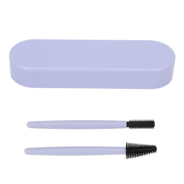 2st Ögonfransborste Silikon Ögonbryn Elastiska Bärbara Återanvändbara Mascara-stavar för Makeup Blå