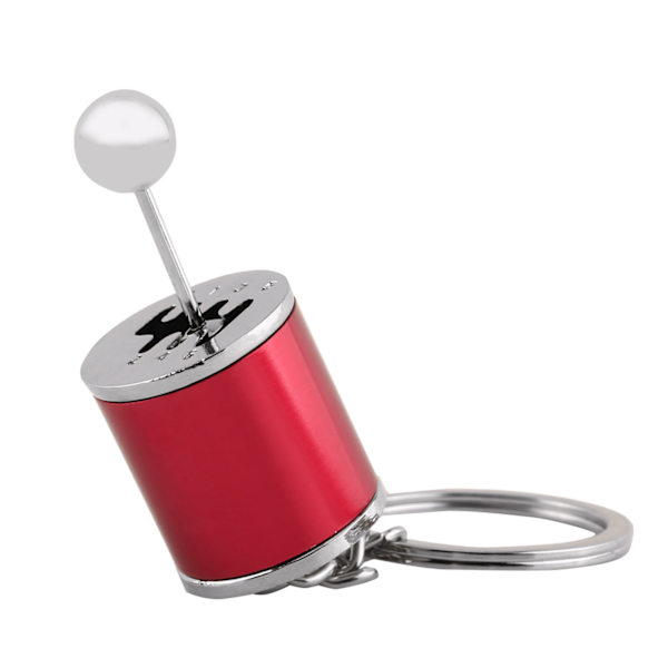 Auto Gear Shifter Model Nøglering Bil Shift Formet Metal Legering Nøgleringe (Rød)