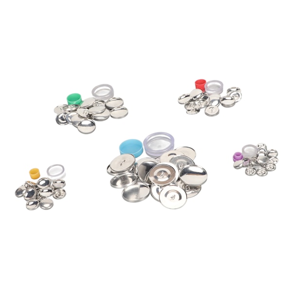 Cover Button Kit DIY Handcraft Flat Back Praktisk tygklädd knappsats för väsksömnad