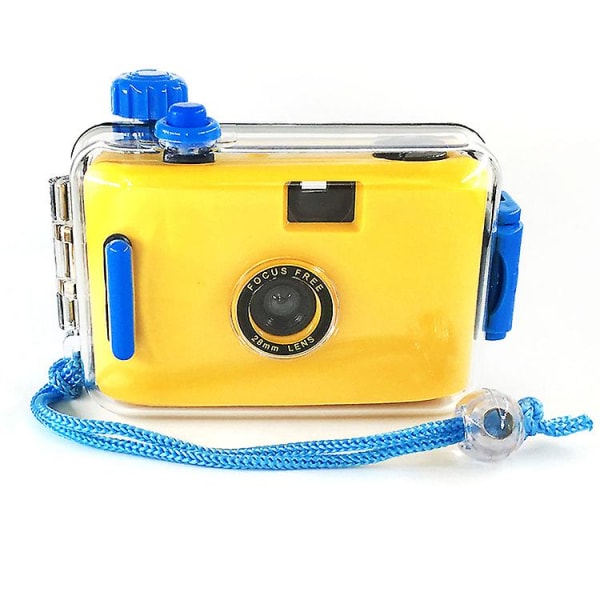 Filmkameraringbärare gynnar engångskamera Vattentät 35 mm Yellow blue 35mm film