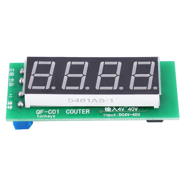 【NX】Tellermodul høykvalitets 4-sifret digitalt display med minnefunksjon QF C04 DC4-40V