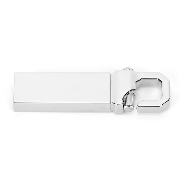 U Disk Memory Stick USB 2.0 Metal Mini Bærbar med Spændeform Computer Tilbehør Grå128G