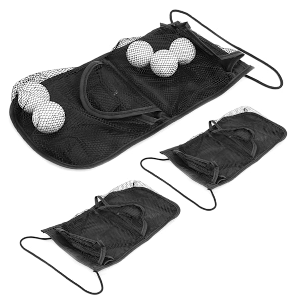 2st Nylon Mesh Golfbollspåse Golf Stor kapacitet 36 bollar Bärhållare med rep