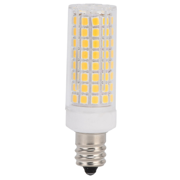 E12 102LED-lampa 1000LM Majslampa Dimbar ljuskälla för bordslampor Ljuskronor220V 12W Varmvit